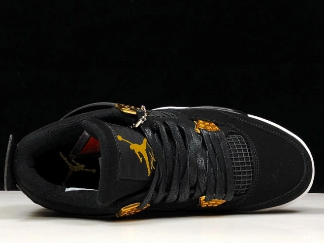 Cheap TBK 308497-032 Metallic Air Gold-White Royalty Black 4 Jordan 0816